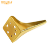 ZD-N150 durable quality furniture parts 150mm straight metal sofa legs for table