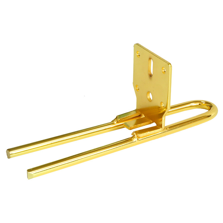 Furniture Feet Golden Solid Pipe Modern Cheap Sofa Bed Legs for Chair