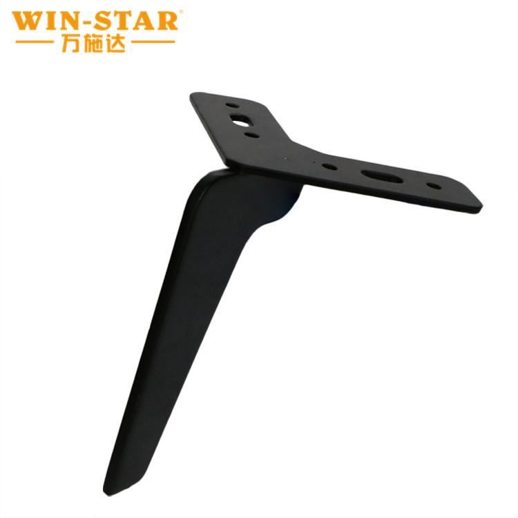 Stronger Furniture Hardware 150mm Metal Black Sofa Bed Leg