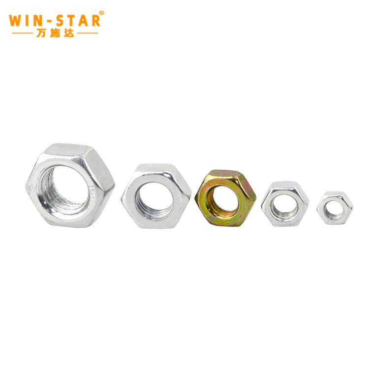 China Manufactured M8 M10 M14 Galvanized Din934 Hex Nuts