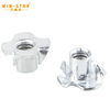 Four Claw Furniture T-nut Blind Pronged Insert T-Nut for Wood Furniture Hardware