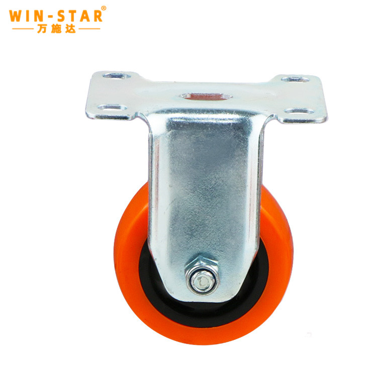 Orange 3/4/5 Inch Castor Wheels Industrial Nylon Steel Outdoor wheel