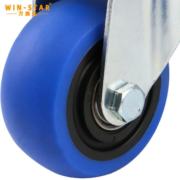 Customized Size 3Inch Plastic TPR Wheels Heavy Duty Hand Trolley Caster