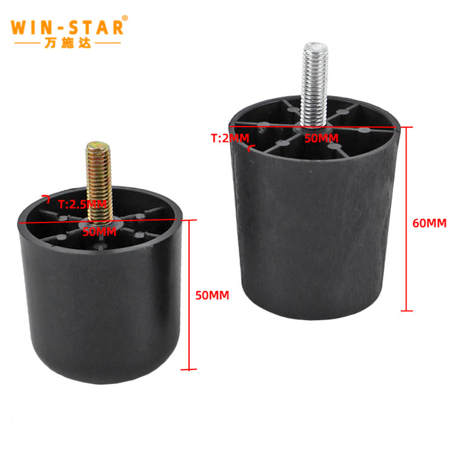 Universal Plastic Furniture Feet: Perfect Fit for Sofas, Chairs & More