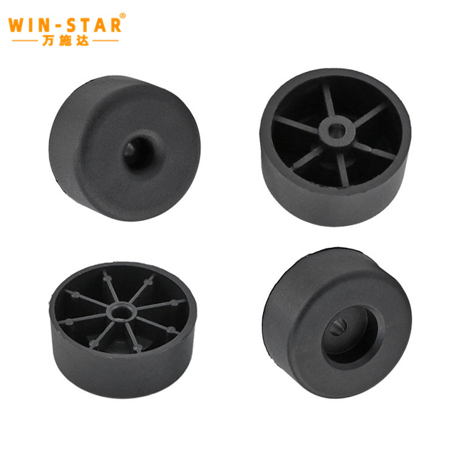 20mm Height Wholesale New Design Black Furniture Feet Plastic Sofa Legs With Custom Logo