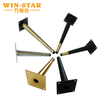 WINSTAR Wholesale Oblique Iron Table Cabinet Legs Furniture Gold Legs