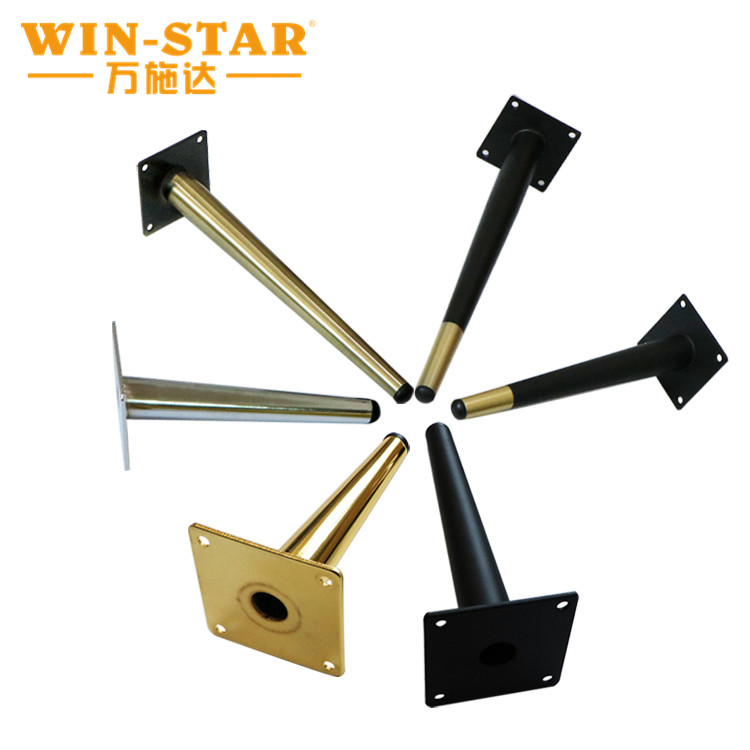 WINSTAR Wholesale Oblique Iron Table Cabinet Legs Furniture Gold Legs