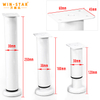 Tube 38MM Sofa Bed Iron Legs Adjustable Furniture Hardware Cabinet Metal Legs 