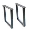 Industrial Black Square Coffee & Dining Table Legs DIY Office Furniture with Iron Support Legs