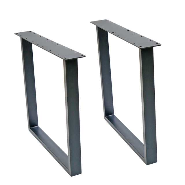 Industrial Black Square Coffee & Dining Table Legs DIY Office Furniture with Iron Support Legs