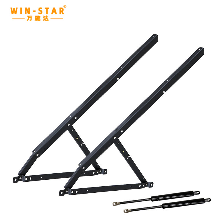 ZD-I014-C WINSTAR Hydraulic Gas Spring Bed Hinge Mechanism Folding Hinge Frame for Bed