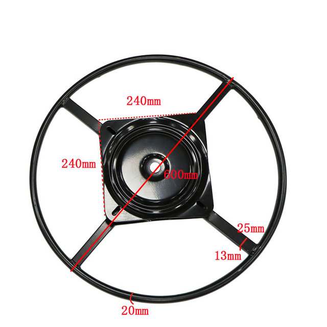 600MM Furniture Metal Swivel Plate Sofa Chair Turntable Swivel Base 