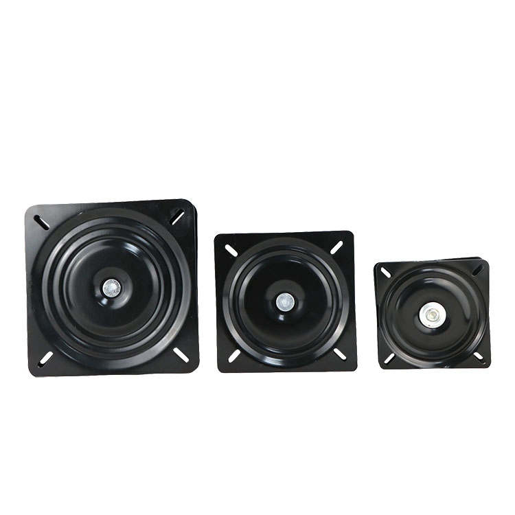 Black Square Furniture Turntable Chair Swivel Plate