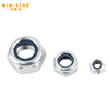 hex nylon insert lock nuts DIN985 nylon locking nut Non-slip nut
