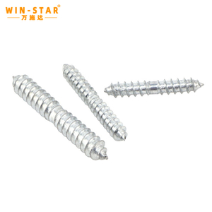 Wholesale Wood Screws Double Head Wooden Teeth Hanger Bolts