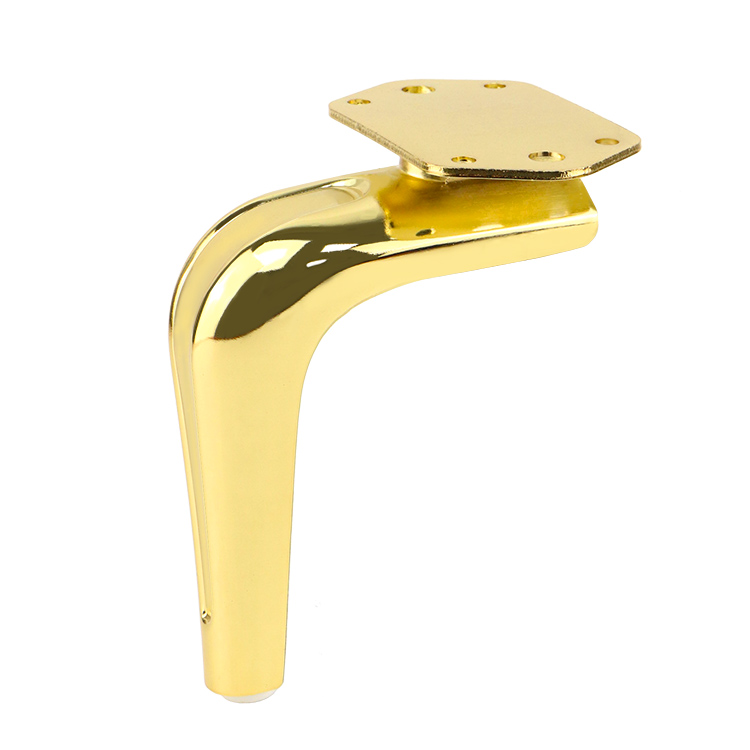 Cheap Furniture Fittings Metal Straight Golden Sofa Legs for TV Cabinet