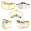 Cheap Furniture Parts Luxury Golden Plastic Sofa Legs China Supplier ABS Table Legs