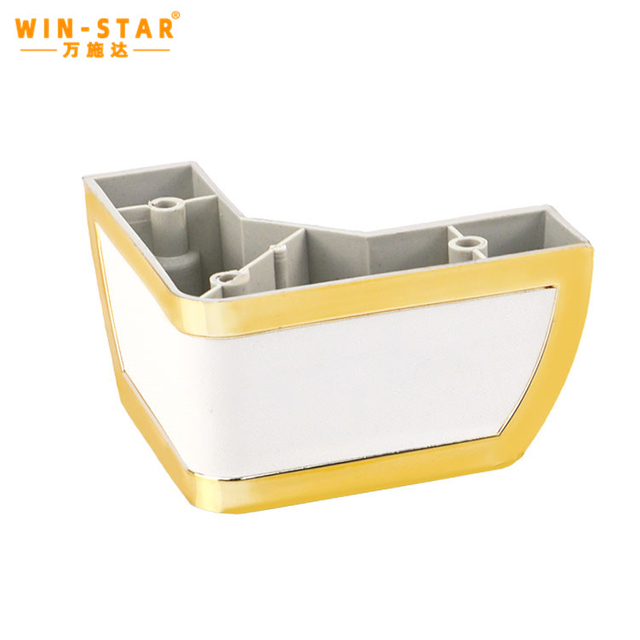 Cheap Furniture Parts Luxury Golden Plastic Sofa Legs China Supplier ABS Table Legs