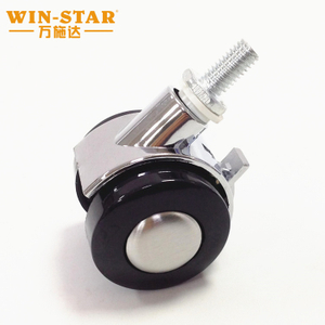 Universal wheel 1.5 inch M8 screw alloy caster with brake