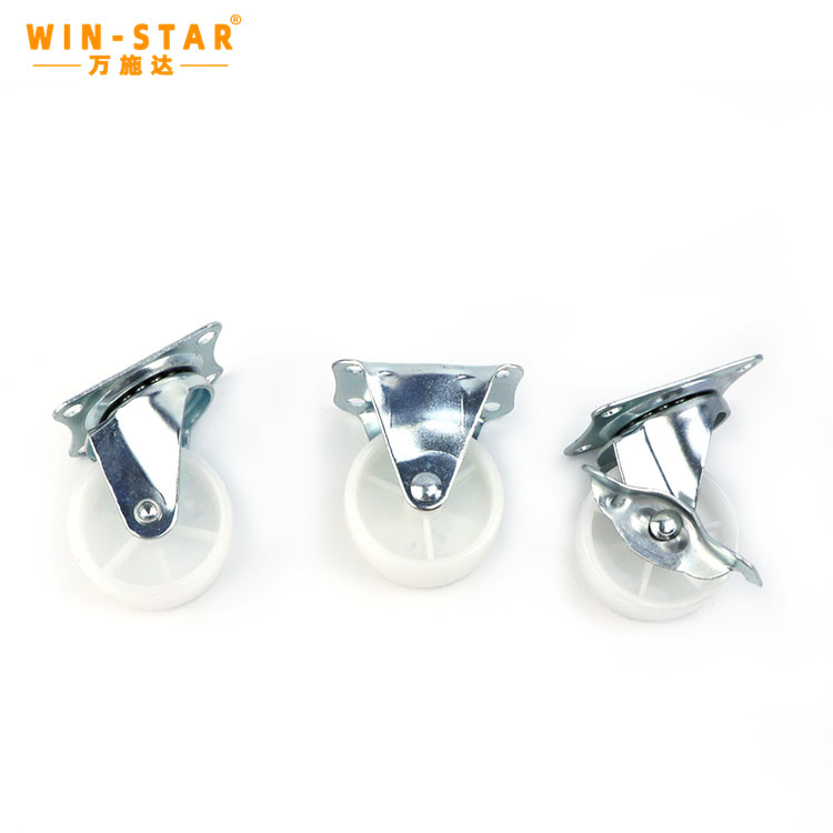 Supply PP light casters 1 inch Fixed wheel Universal wheel