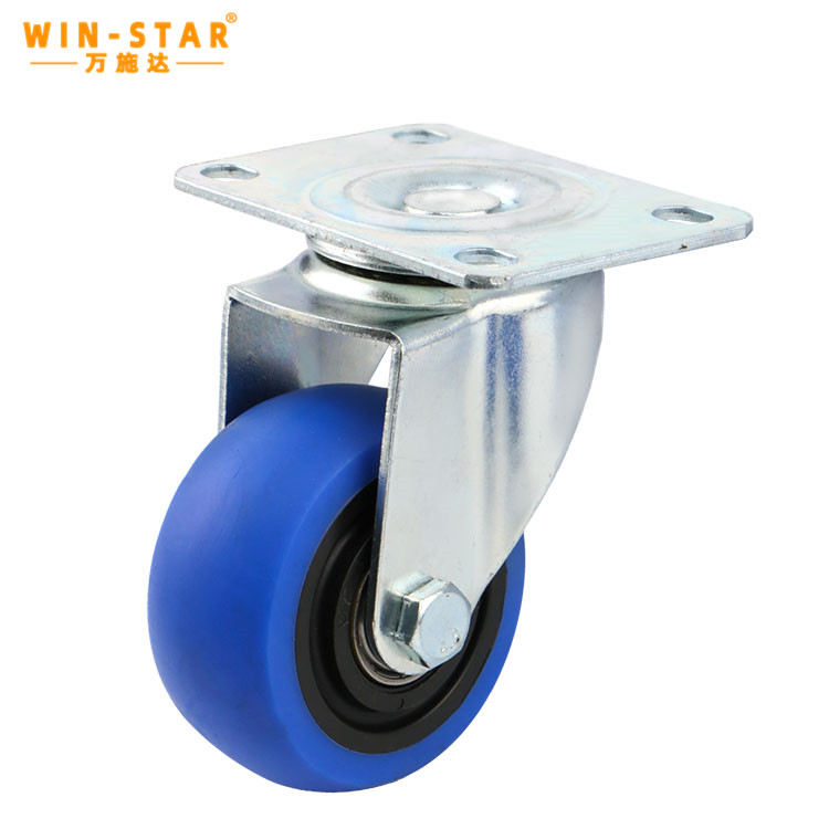 Customized Size 3Inch Plastic TPR Wheels Heavy Duty Hand Trolley Caster