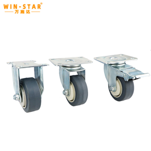 Heavy Duty TPR High elastic casters Castor Wheel 5 Inch Noiseless Castors