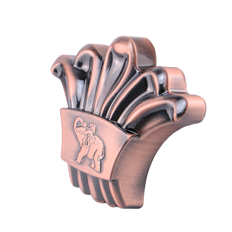 Elephant Decorative Button Furniture Decoration Buckle Decorative Buttons for Sofa Zinc Alloy Strips