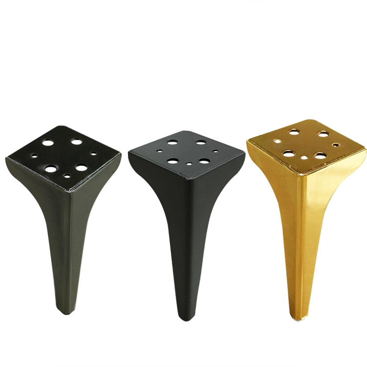 Gold Luxury Design Furniture Triangle Iron Corner Table Legs Metal Sofa Leg