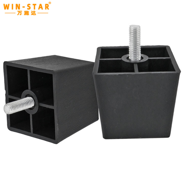 Design moderno forma quadrada sofá de plástico pernas China Fornecedor ABS 5 cm Pernas de móveis