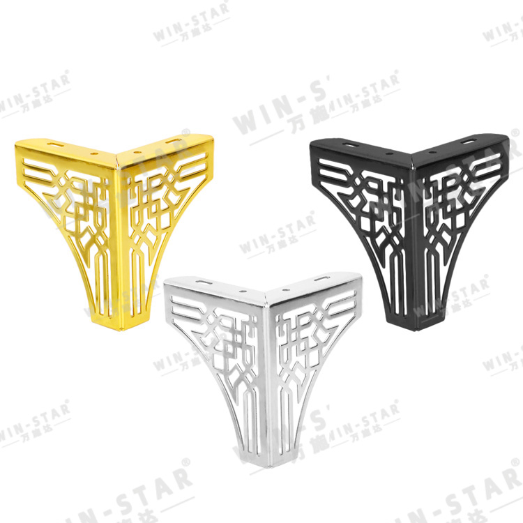 Modern 130MM Iron Gold Color Triangle Sofa Legs Furniture Accessories Legs