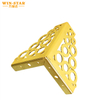 Modern Gold Color Triangle Sofa Legs with Flower Hollow Pattern Furniture Legs