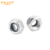 hex nylon insert lock nuts DIN985 nylon locking nut Non-slip nut