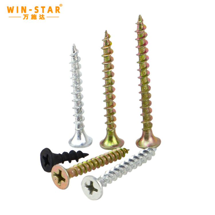 Carbon Flat Bugle Head Gypsum Self Tapping Drywall Screw Black Phosphated