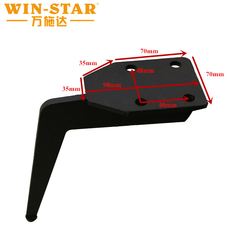 Heavy Furniture Table Feet Metal Black Beach Tv Cabinet Modern Sofa Leg for Bed