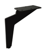Factory Supply Metal L Shape Black Color Furniture Sofa Legs for Bed Chair