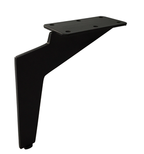 Factory Supply Metal L Shape Black Color Furniture Sofa Legs for Bed Chair