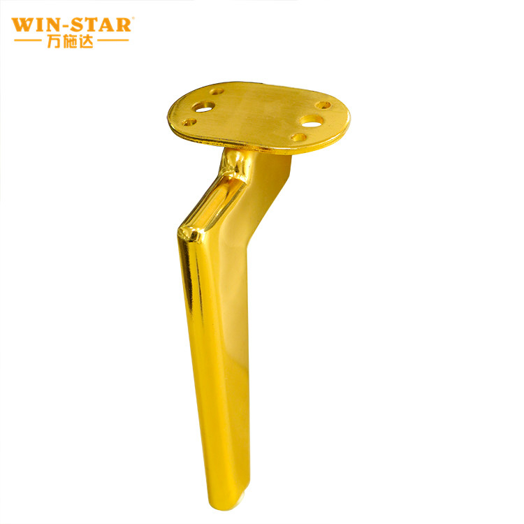 Heavy Loading Capacity Gold Iron Metal Furniture Accessories Sofa Leg