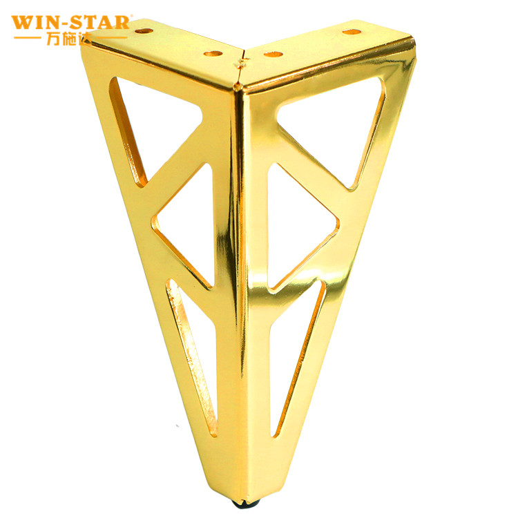 Hotsale Metal Furniture Golden Y Shape Straight Chair Leg for Sofa Bed