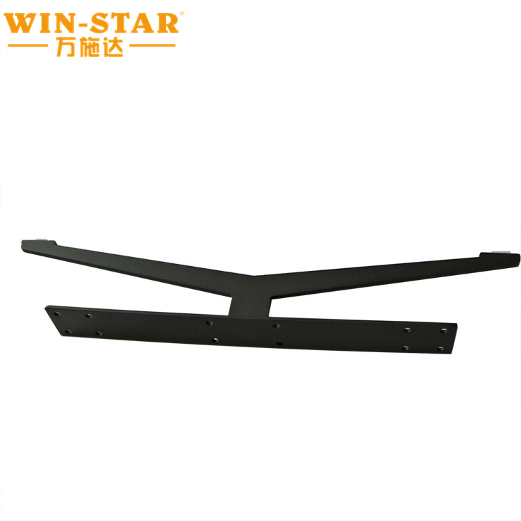 Heavy duty furniture fittings iron cast black sofa legs for bed base