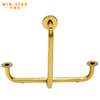 Decorative Furniture Parts Stainless Steel Golden Pipe Sofa Handle For Fittings