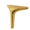 Cheap price furniture parts metal L shape golden sofa leg for bed