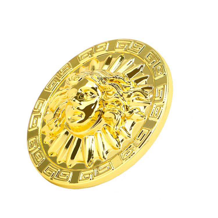 Wholesale Furniture Embellishment Buttons: Shiny Gold/Black Hardware for Global Buyers