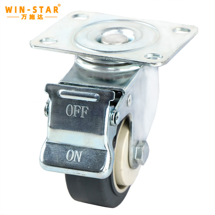 Heavy Duty TPR High elastic casters Castor Wheel 5 Inch Noiseless Castors