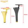 What styles and materials of furniture legs are usually used in Asian countries?