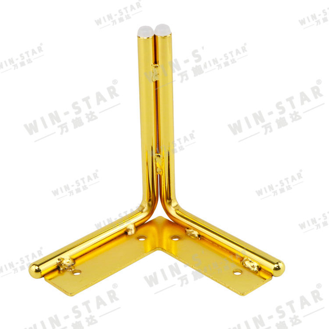 Modern Style Furniture Accessories Golden Metal Sofa Legs for Hotel Furniture