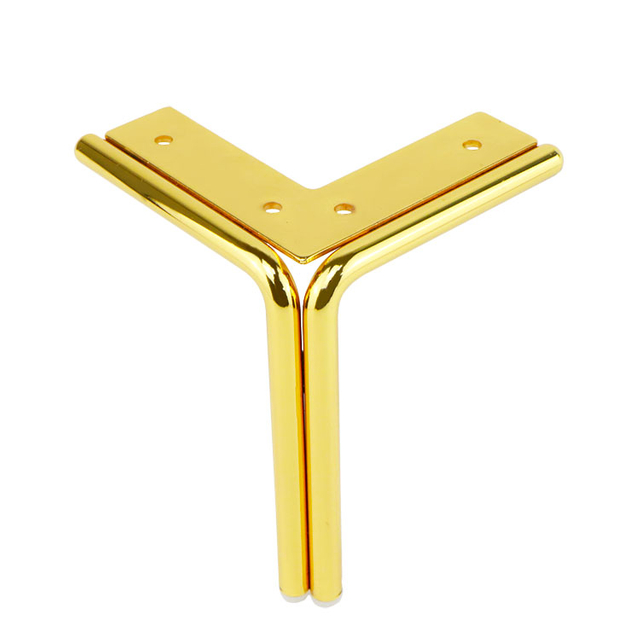 Modern Style Furniture Accessories Golden Metal Sofa Legs for Hotel Furniture