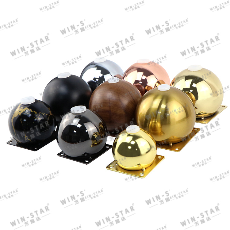  Furniture Accessories Furniture Legs Ball Shape Steel Couch Leg Furniture Base Round Gourd Golden Sofa Leg