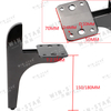  High Quality Chrome Sofa Legs New Model Furniture Kitchen Iron Legs Cabinet Iron Legs