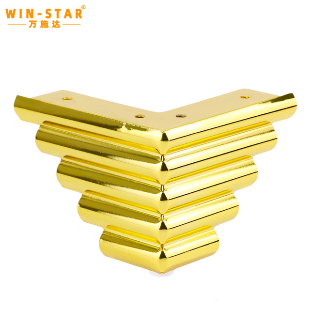 Gold Furniture Legs Metal Chair Legs Golden Sofa Legs Replacement Iron Legs for Chair Cabinet