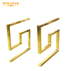 Luxury Gold Metal S Shape Sofa Chair Frame Furniture Accessory Frame